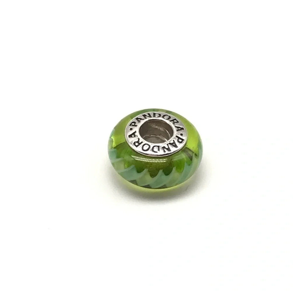 Pandora Lime Green Murano Glass Charm